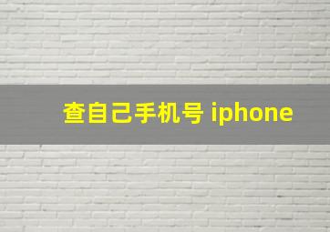 查自己手机号 iphone